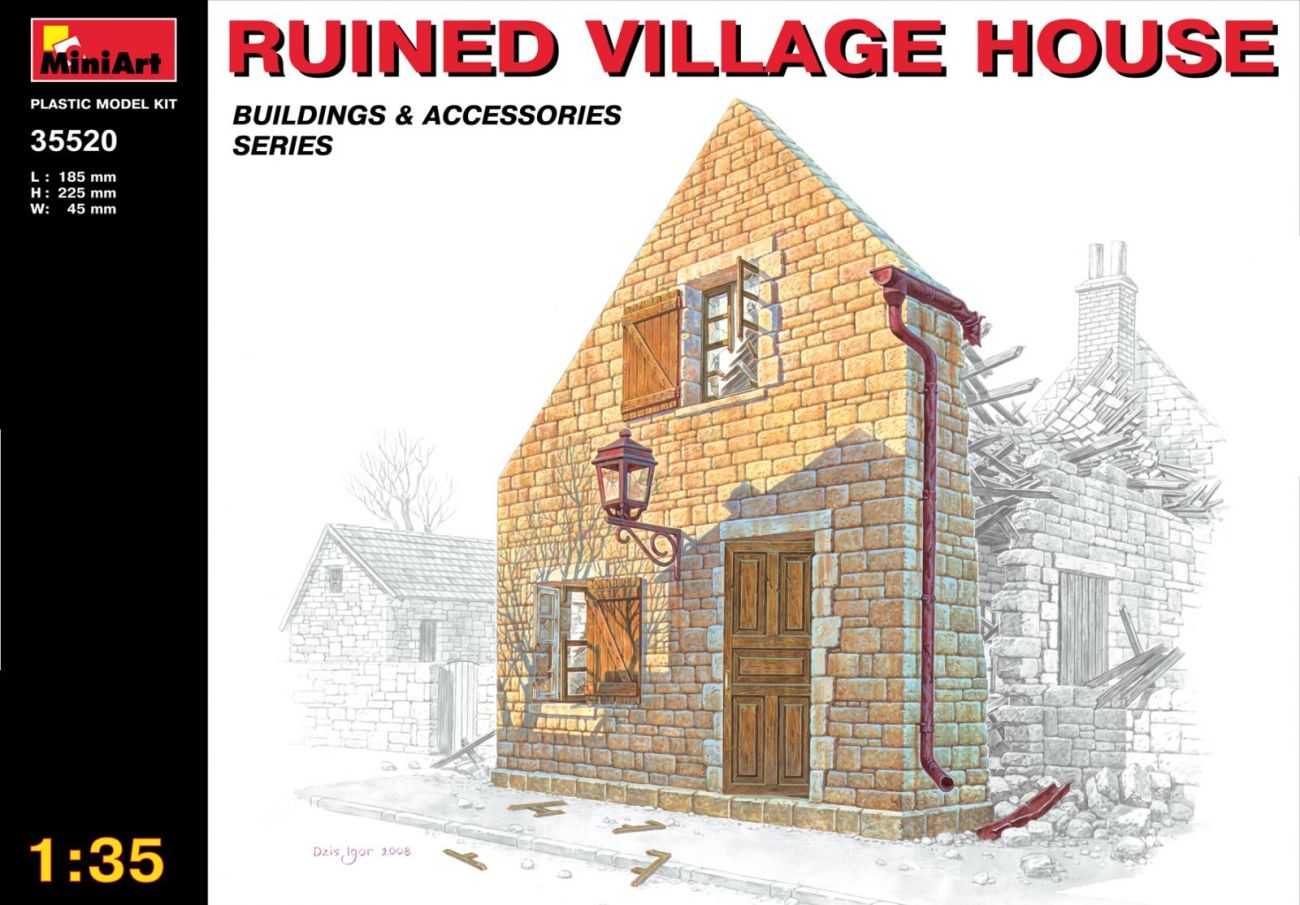1:35 Ruined Village House