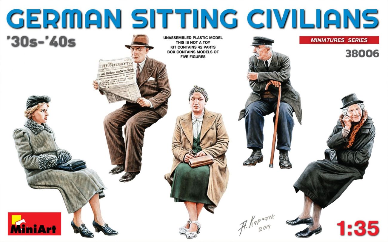 1:35 German Sitting Civilians '30s-'40s