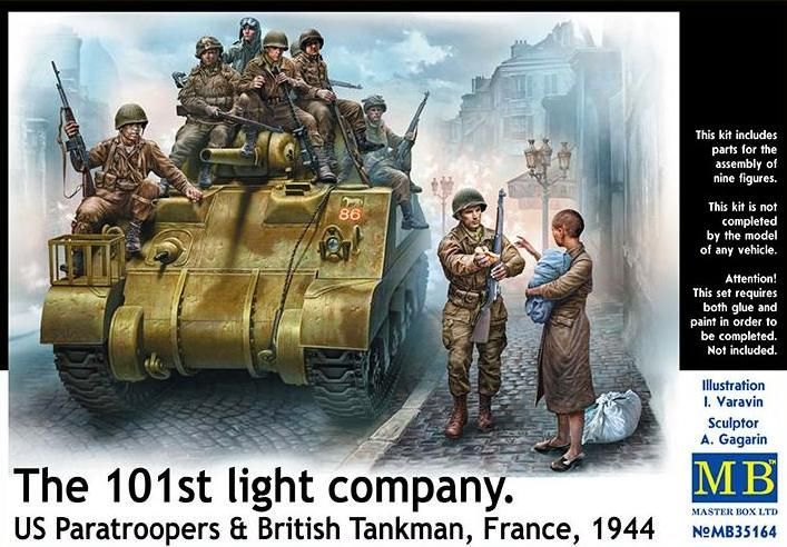 1:35 The 101th light company US Paratroopers & British Tankman