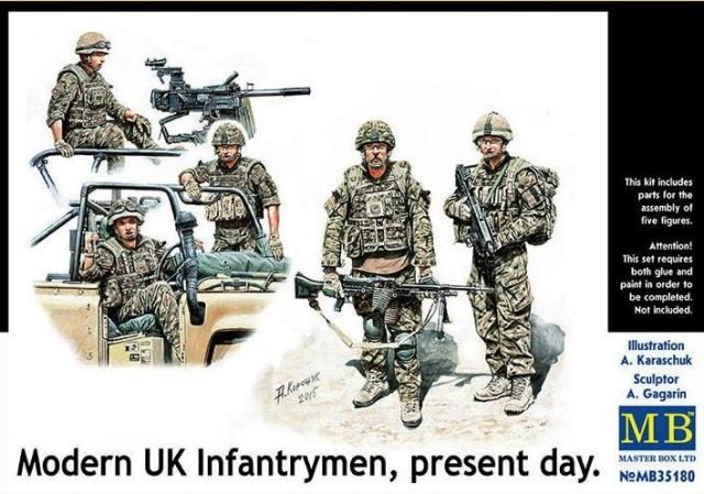 1:35 Modern UK Infantry Men, present Day