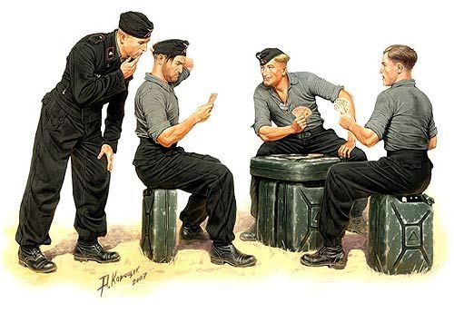 1:35 Die Skatspieler German Tankman, WW II