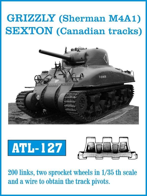 1:35 Grizzly (Sherman M4A1) Sexton (Canadian tracks)