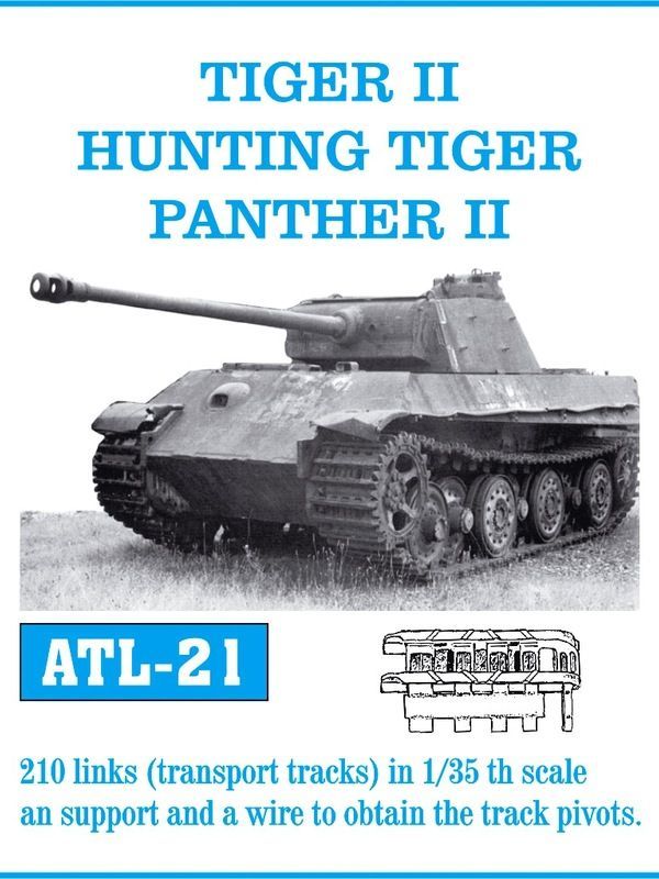 1:35 Tiger II Hunting Tiger Panther II (transport tracks)