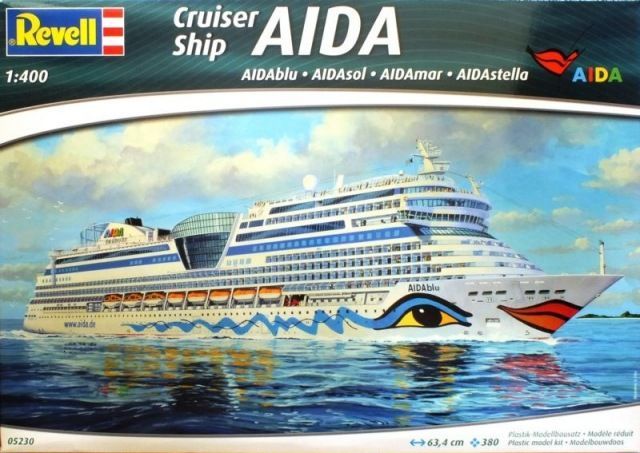 1:400 Cruiser Ship AIDA AIDAblu, AIDAsol, AIDAmar, AIDAstella