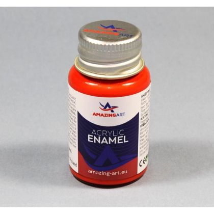 ACRYLIC ENAMEL - Vermilion Red Gloss 15ml