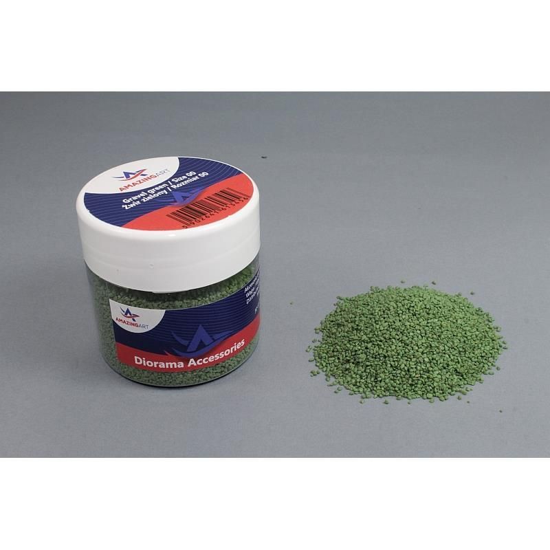 Green fine gravel size 00