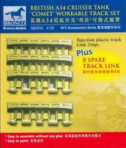 1:35 British A34 Cruiser Tank 'Comet' Workable Track Set