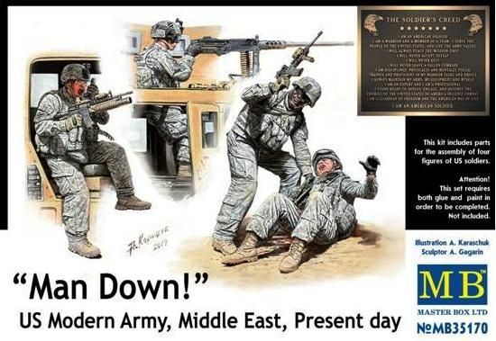 1:35 Man Down! US Modern Army, Middle East, Present day