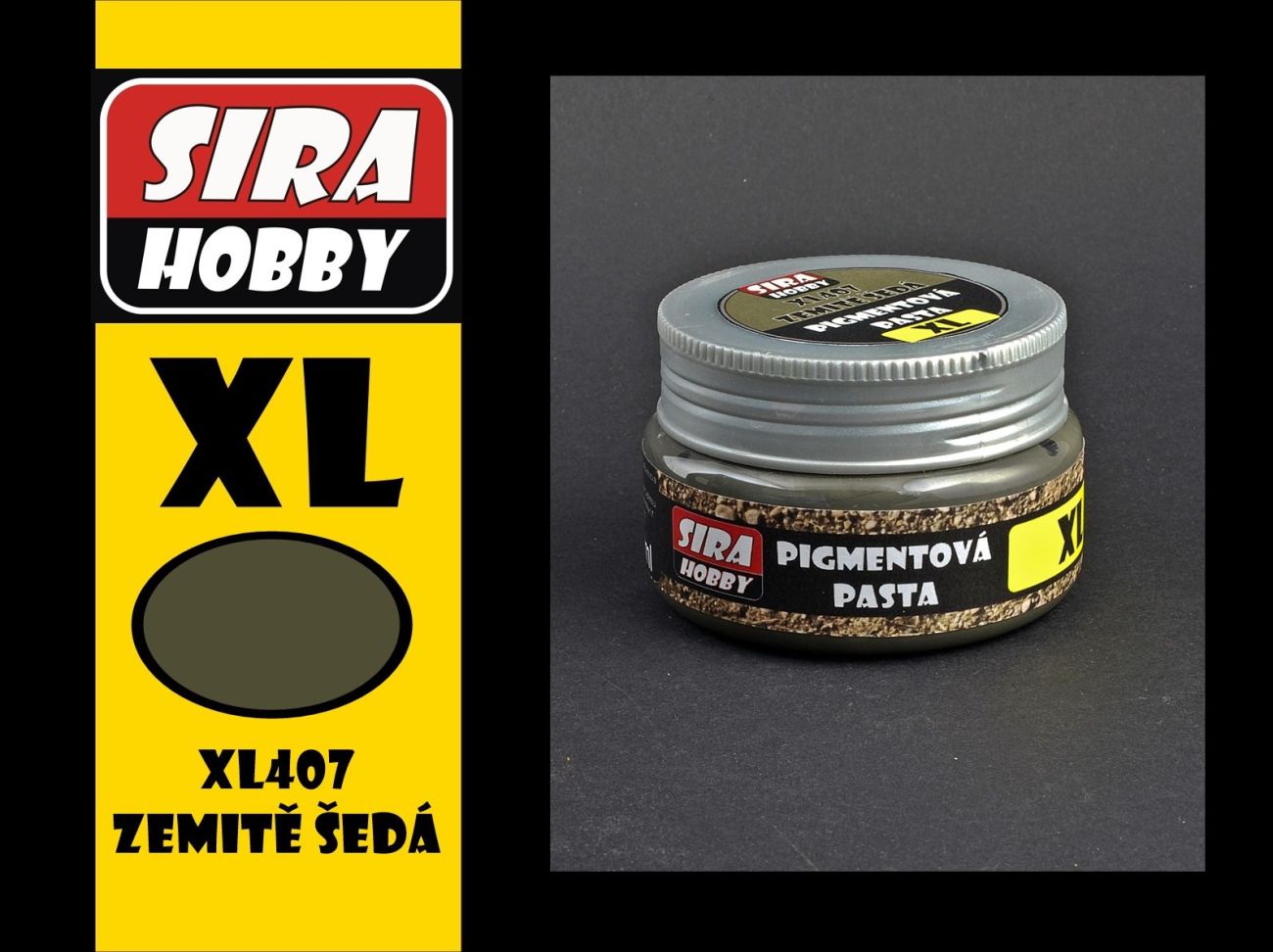 XL Pigmentová pasta Zemitě šedá