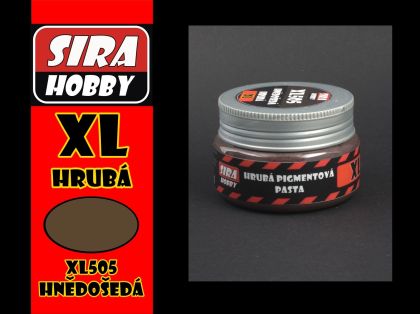 XL Hrubá pigmentová pasta Hnědošedá