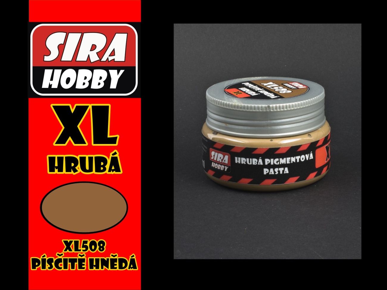 XL Hrubá pigmentová pasta Písčitě hnědá