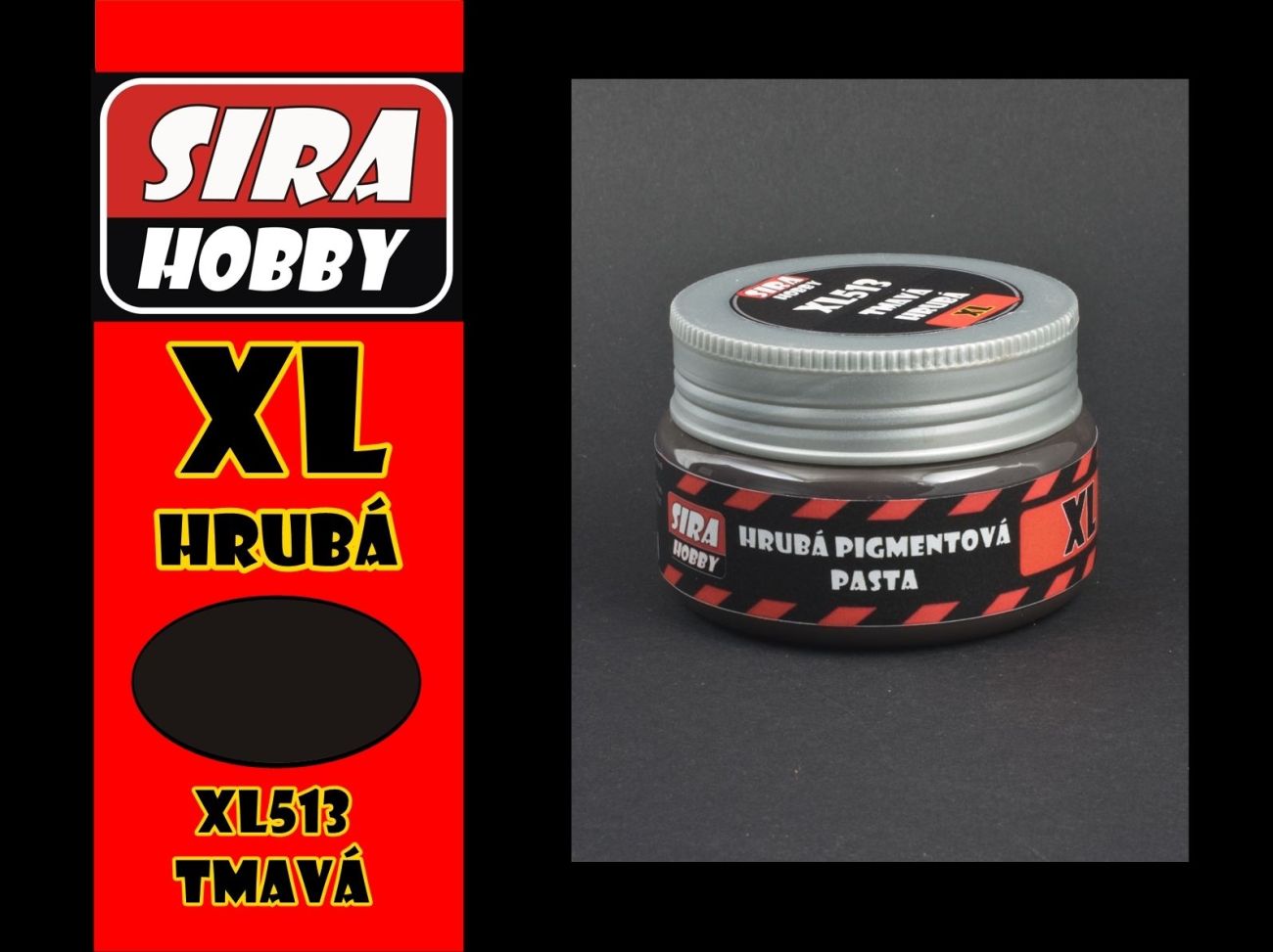 XL Hrubá pigmentová pasta Tmavá