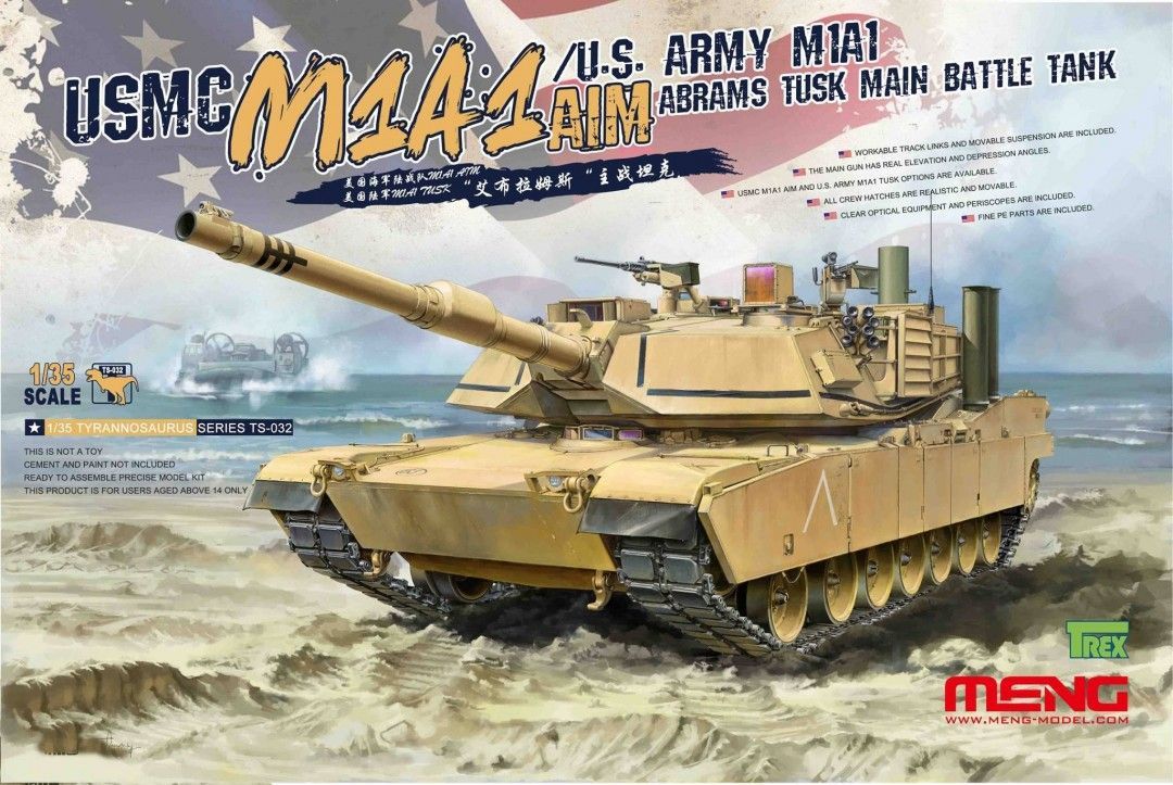 1:35 USMC M1A1 AIM/U.S. Army M1A1 Abrams Tusk