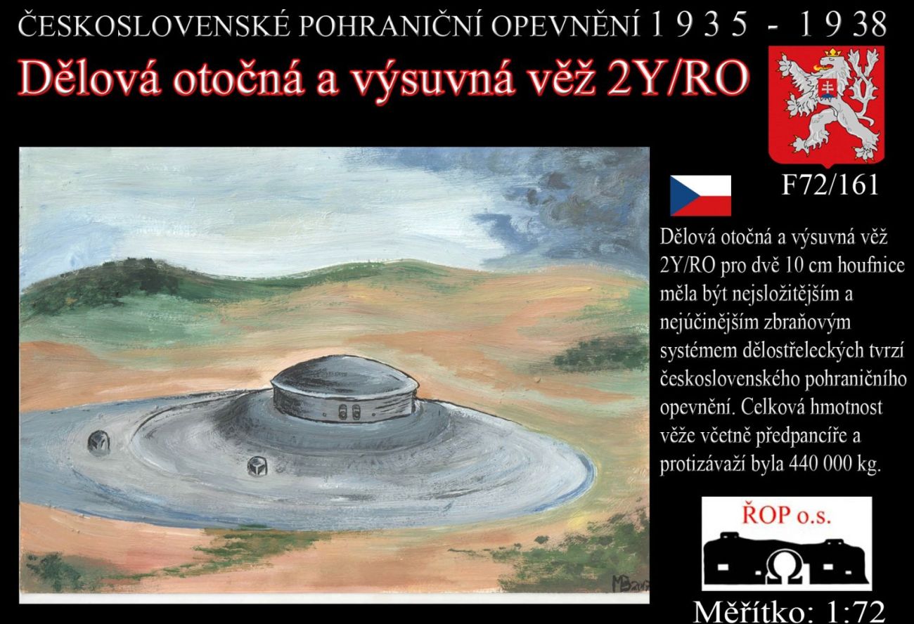 1:72 Dělová otočná a výsuvná věž 2Y/RO