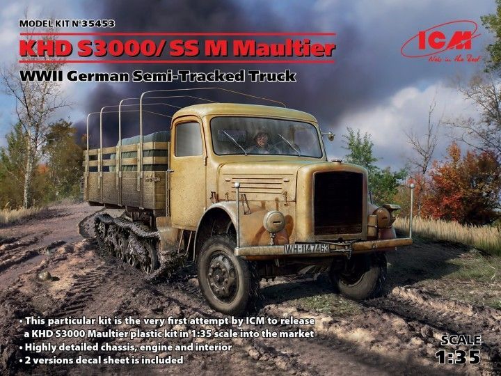 1:35 KHD S3000/SS M Maultier WWII German Semi-Tracked Truck