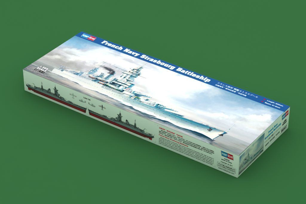 1:350 French Navy Strasbourg Battleship