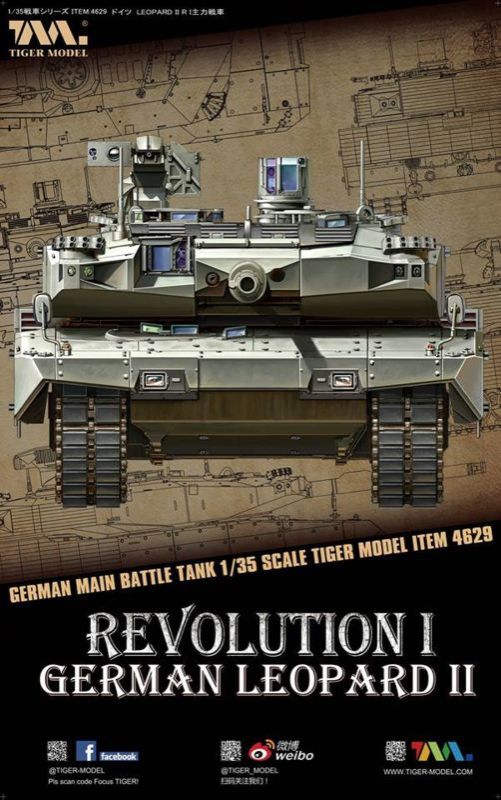 1:35 GERMAN REVOLUTION I GERMAN LEOPARD II MAIN BATTLE TANK