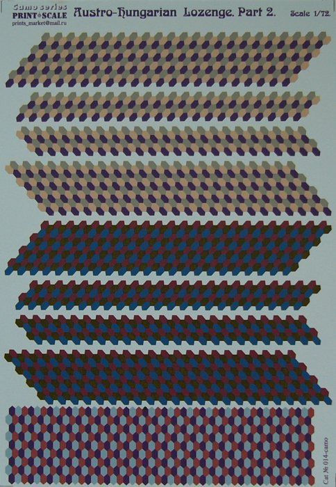 1:72 Austro-Hungarian Lozenge Part 2 (wet decals)
