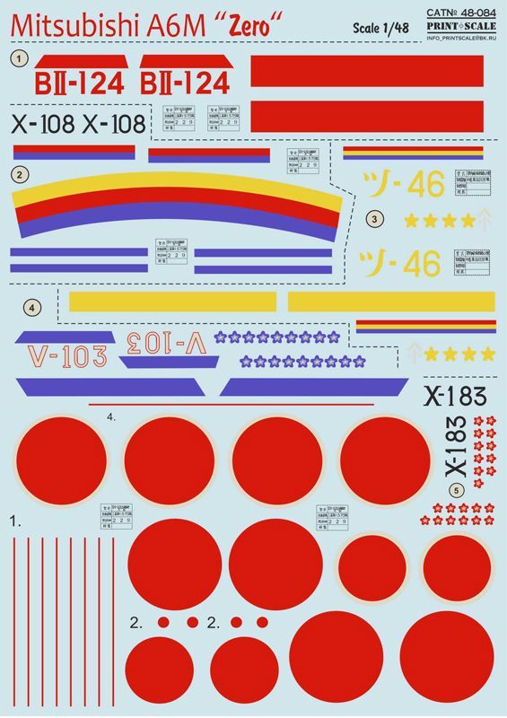 1:48 Mitsubishi A6M Zero (wet decals)