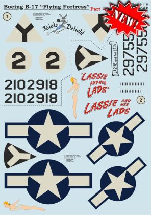 1:48 B-17 Flying Fortress Part 2 (wet decals)