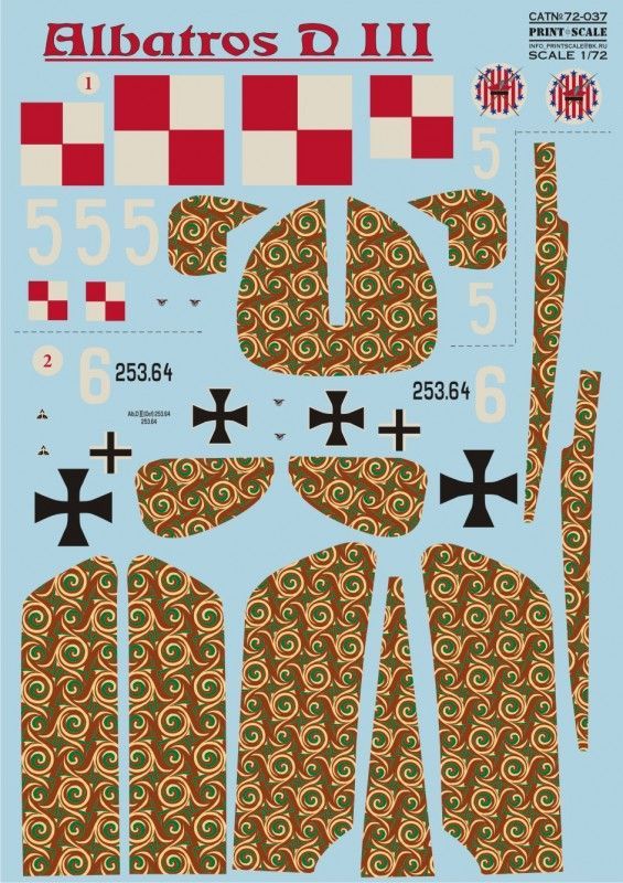 1:72 Albatros D.III (wet decals)