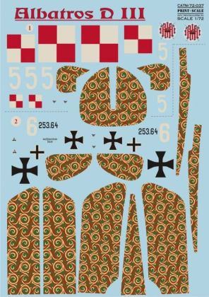 1:72 Albatros D.III (wet decals)