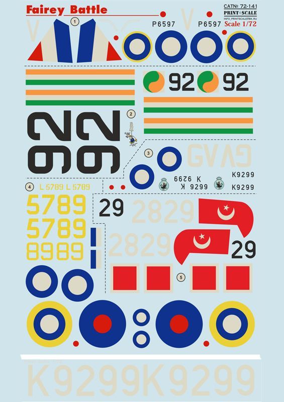 1:72 Fairey Battle (wet decals)