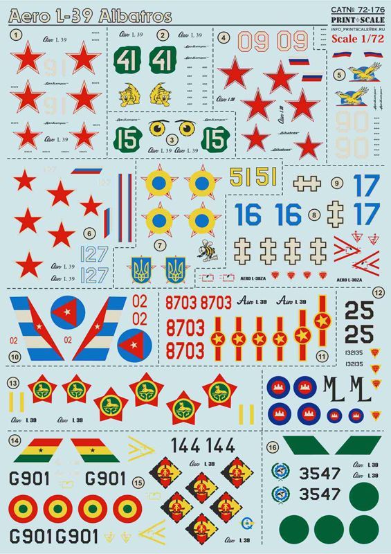 1:72 Aero L-39 Albatros (wet decals)