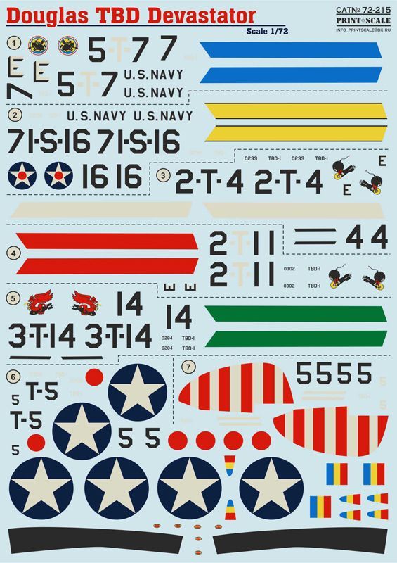 1:72 Douglas TBD-1 Devastator (wet decals)