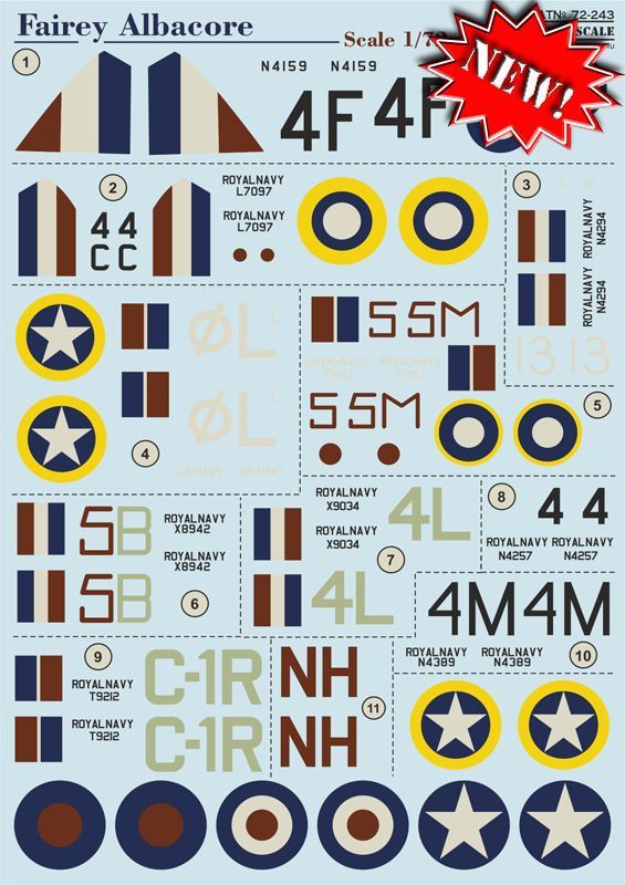 1:72 Fairey Albacore (wet decals)