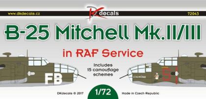1:72 B-25 Mitchell Mk.II/III. In RAF Service