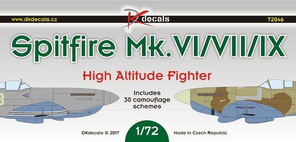 1:72 Spitfire Mk. VI/VII/IX High Altitude Fighter