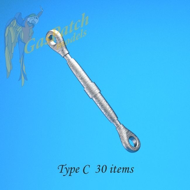 1:48 Metal Turnbuckles Type C (30pcs)