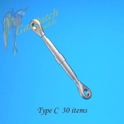 1:48 Metal Turnbuckles Type C (30pcs)