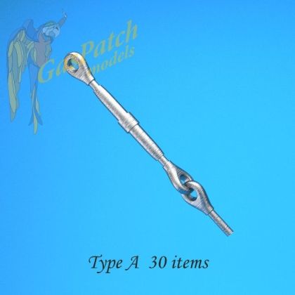 1:48 Metal Turnbuckles Type A (30pcs)