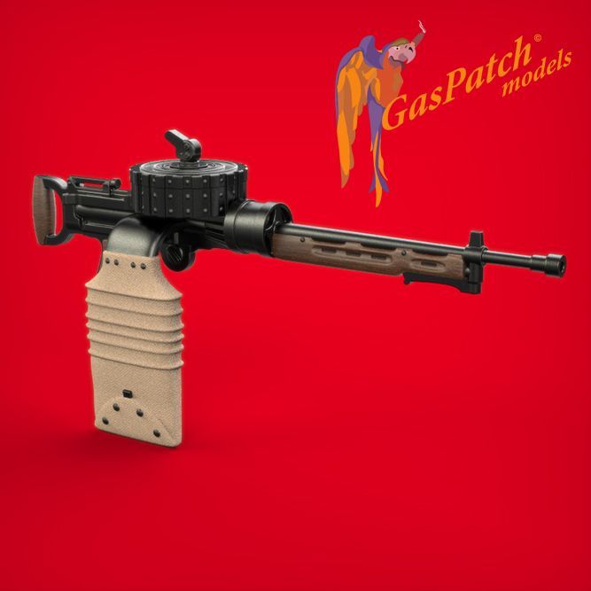 1:48 WWI French Darne Lewis Half Heat Sinks Machine Guns (2pcs, Resin)