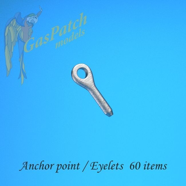 1:32 Metal Turnbuckles Anchor Points/Eyelets (60pcs)