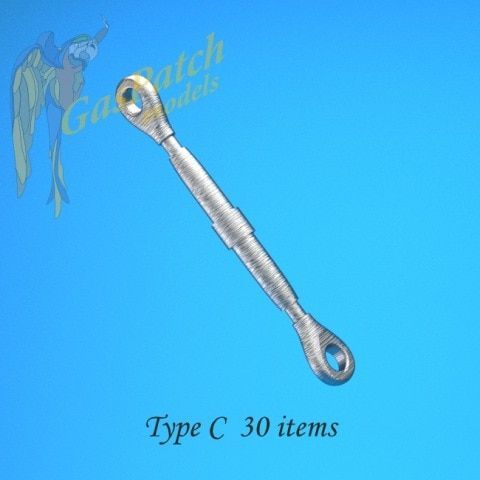 1:32 Type C Metal Turnbuckles (30 items)