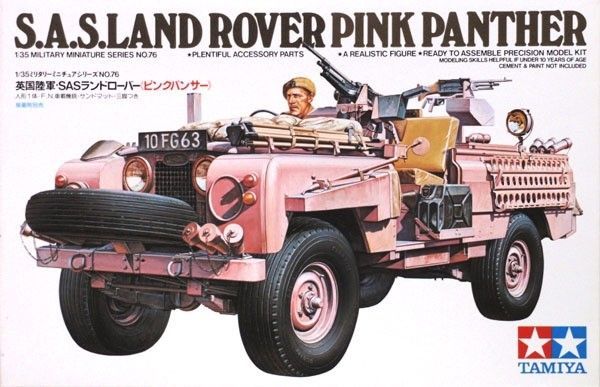 1:35 BRITISH  PINK PANTHER SAS LANDROVER