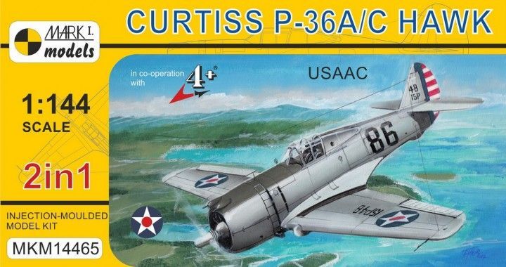 1:144 Curtiss P-36A/C Hawk (2in1)