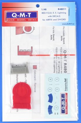 1:48 F.O.D. E.E. Lightning with decals (red)