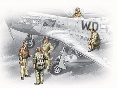1:48 USAAF Pilots and Ground Personnel (1941-1945)