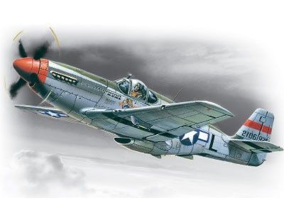 1:48 Mustang P-51 C WWII US Air Forces fighter