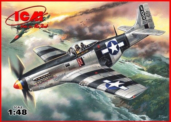 1:48 Mustang P-51K: WWII American Fighter