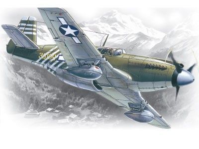 1:48 Mustang P-51 A WWII US Air Forces fighter