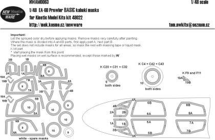 1:48 EA-6B Prowler BASIC kabuki masks