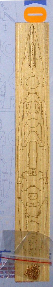 1:700 IJN Mutsu wooden sheet
