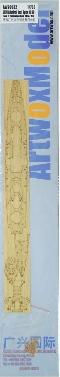 1:700 DKM Admiral Graf Spee 1939 Wooden deck