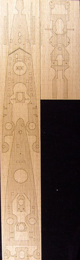 1:400 DKM Gneisenau Wooden Deck
