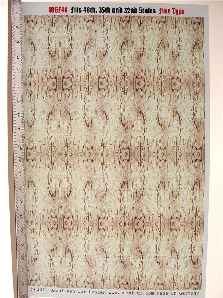 1:32/1:48 Woodgrain Decal Aircraft Fine